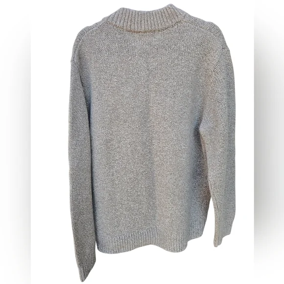 L.L.Bean Classic Rag Wool Sweater Henley 100% Lambs Wool Large 285174 - Picture 4 of 8